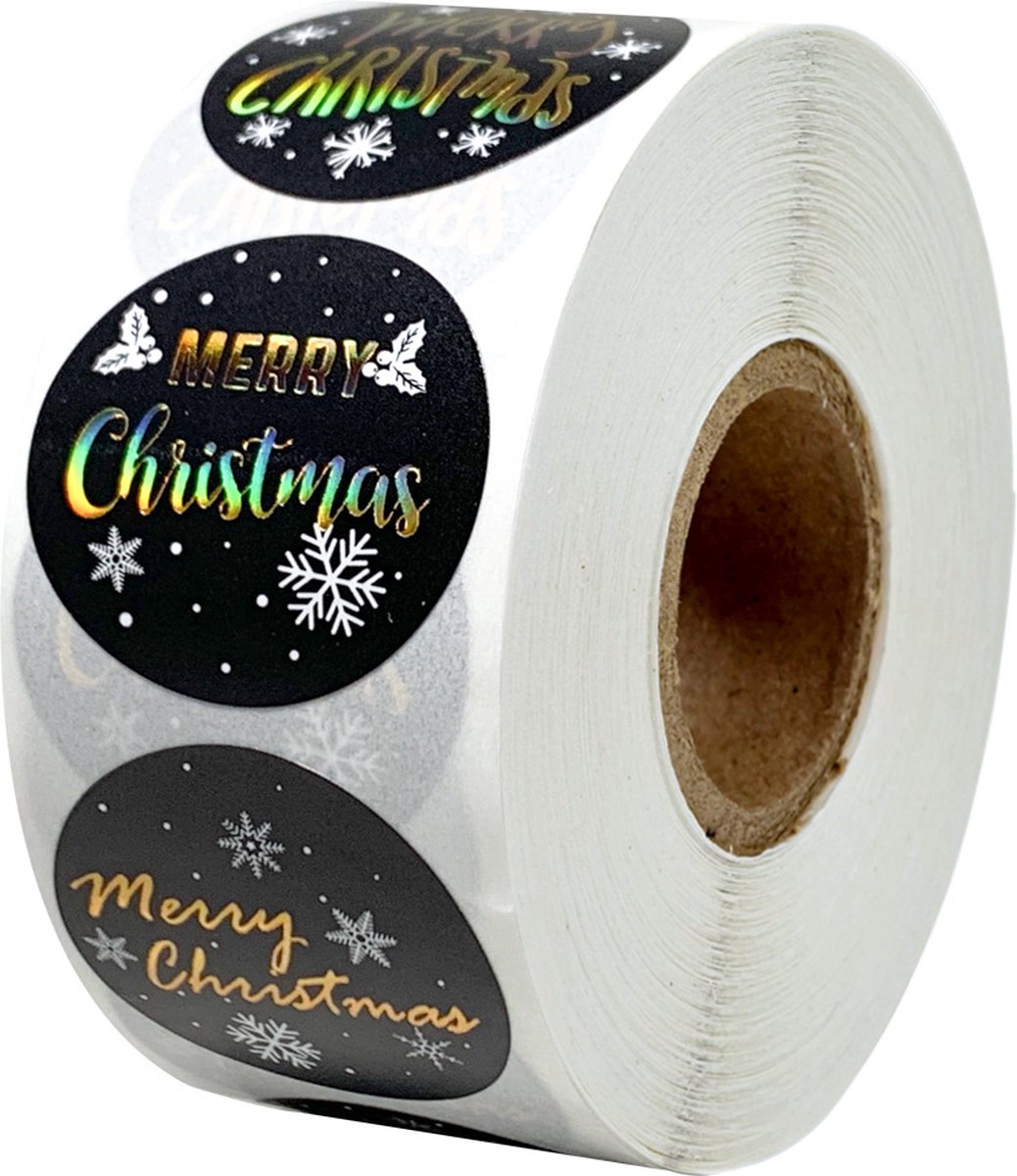 Without Lemons Merry Christmas Goud Sluitsticker |Sluitzegel | Bedankje | Envelop | Bedankt | Online Webshop |Small Business | Envelop |Cadeau | Gift |Cadeauzakje |Traktatie |Kado| Chique inpakken| Feestdagen| Kerst | Winter | Kerstdagen